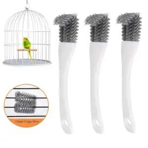 앵무새횟대 긴 손잡이 틈새 삽 새장 청소 브러시 제거 햄스터토끼 케이지 앵무새