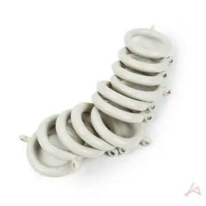 커튼고리 미니 샤워커텐 고리링 10EA 아이보리