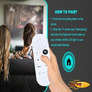 교체용 리모컨 새로운 G9N9N 크롬캐스트 리모컨 구글 스마트 TV 크롬캐스트 4K 스노우 스트리밍 미디어 플