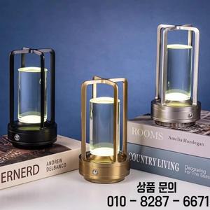 크리스탈 램프 플라스틱 침대 옆 테이블 LED 터치 레스토랑 장식 분위기 야간 조명