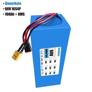 60V 100Ah 16s4p 리튬이온 배터리 팩 2000W 전기 내장형 BMS