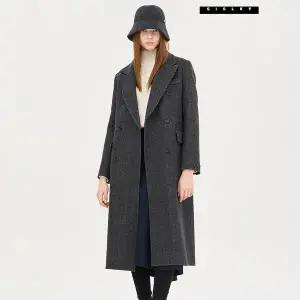 [시슬리] 메리 헤링본 테일러드 더블 롱 코트 SACTC7561