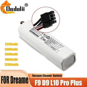 14.4V12800mAh 리튬 이온 배터리 팩 P2008-4S2P-MMBK 드림 로봇 진공 청소기 D9 F9 L10 Pro  교체