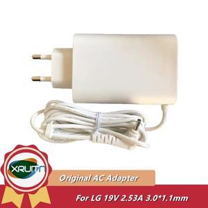 LG GRAM 15Z970 ADS-48MS-19-2 19048E WA-48B19FS PSU 3.01.1mm 용  19V 2.53A AC DC 어댑터 노트북 충전기