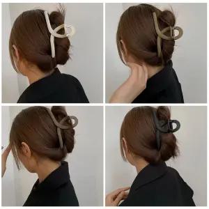 13cm 빅사이즈 헤어 집게핀 무광 반머리 숱많은머리 집게핀 올림머리 반머리