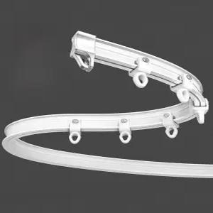 라운드커튼레일 곡선 u자 탈의실커튼 단일레일 탈의실 롤러 피팅룸 커튼 병원 무타공 직선