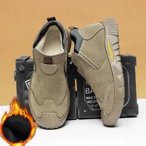 남성 방한화 따뜻한 부츠형 남자 남성 겨울 신발 기모 운동화 작업화 데일리 슬립온 활동화 스포츠 외출