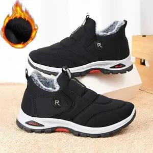 남녀공용 방한화 방한 패딩 신발 겨울 방한화 남자 슬립온 기모 안감 여성