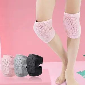 쿠션 무릎 보호대 피트니스 스폰지 스트랩 댄스 무릎 보호대 활동 훈련 용품 미끄럼 고밀도 패드 벌집