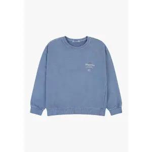 [잠뱅이]여성) 왕관 레터링 보스쮸리 맨투맨 AP1WTS154-BL