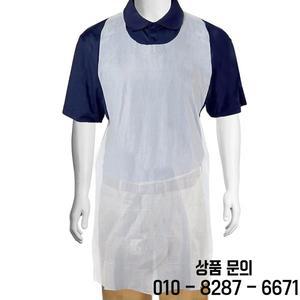 100 개/대 일회용 앞치마 흰색 투명 청소 여성 주방 요리 안티 오일 플라스틱