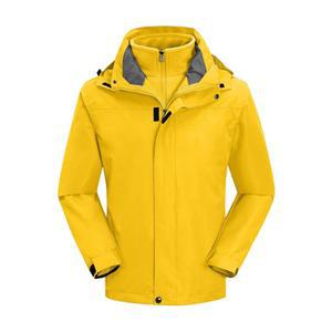 남성 3 in 1 스키 재킷 방수 겨울 스노우 코트 방풍 후드와 내부 따뜻한 플리스 스노보드