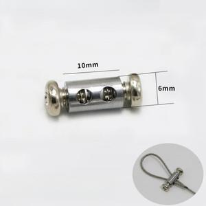 조절 가능한 스테인리스 스틸 와이어 로프 클램프 - 고강도 금속 걸이 클립, 녹 방지 및 쉬운 설치