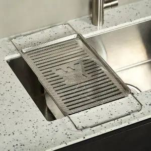 바겐슈타이거 펀칭형 싱크플레이트 스텐 싱크대 거치대