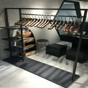 매장용 롱코트 행거 진열대 철제 실내 옷가게 긴옷