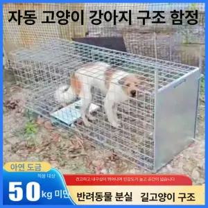 유기견 구조 포획틀 잡는법 유해동물 들짐승 조류 원터치 잡기 접이식 철장 길고양이 야생동물