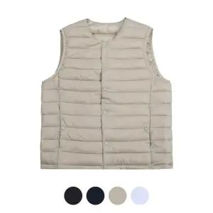 남성 데일리 경량 버튼 패딩 조끼 WS-VEP-WCVM583