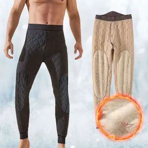 패딩바지 털내의 기모 남성 솜 하의 방한 깔깔이 남자 겨울 경량 이너웨어pqr803