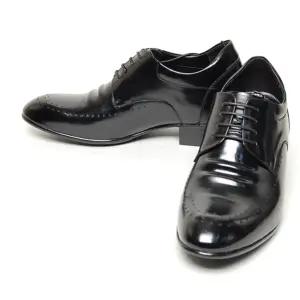 9612 4목 7cm 가죽 남성 키높이구두 블랙 240-275