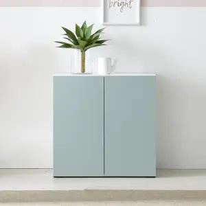 마홀앤 비아 수납장 W800xD400xH800mm, 2단, 민트