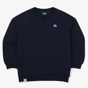 휠라 키즈 에센셜 기모 그래픽 와펜 맨투맨 FK2POF4201X DID