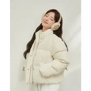 [백화점출고] 지오다노 여성 경량 숏 푸파 패딩