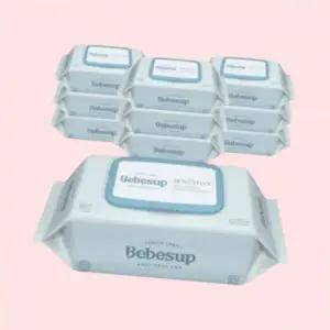 베베숲 물티슈 캡형 80매 10팩 센시티브 엠보싱 4078119