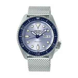 남성 남자 블루 실버 오토매틱 메탈시계 SRPE77K1