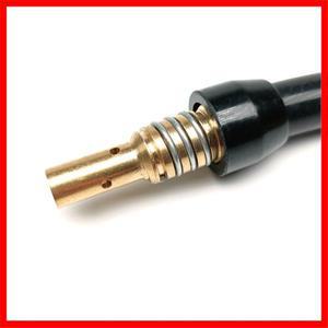 M8x1mm 스레드 스완 거위 목 맞춤 14AK MIG 건 MAG 가스리스 용접 토치 헤드 플럭스 코어 가스 밸브 통합