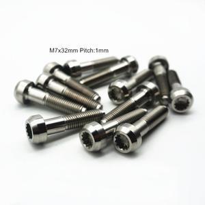 티타늄 볼트 BBS OEM 벤틀리 재규어 2 피스 휠 Ti6AL4V 단조 나사 M7 x 24.5mm 32mm