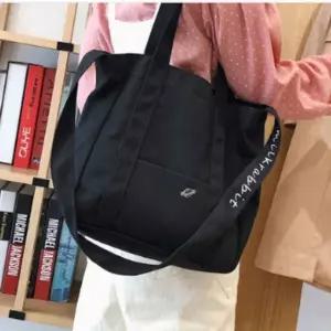 블랙 베이지 에코백 캐주얼 보조가방 숄더 크로스백 GrA2+3fMa