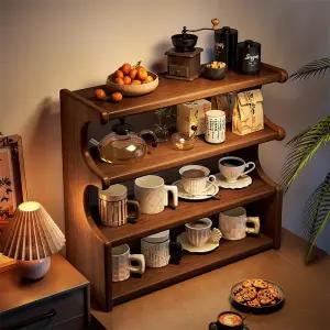 [오브제 같은] 미니장식장 원목 찻잔선반 컵걸이