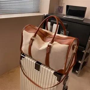 베로나 투톤 캔버스 보스턴백 남녀공용 여행가방 고급 트래블백 스포츠가방 가방