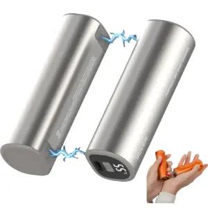 휴대용 충전식 손난로 듀얼 접착식 전자 핫팩 보조배터리 5000mAh 3단계 온도조절