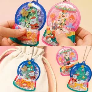 겨울 젤리 스노우볼 키링 크리스마스 겨울 소품 만들기 액세서리 가방고리 선물