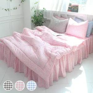 자요 미니체크 차렵이불