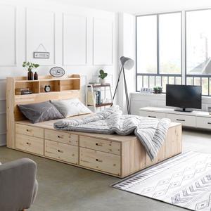 웰하우스 삼나무 원목 수납침대슈퍼싱글 퀸 킹 평상침대