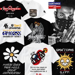 (간쓰리) 비침없는 20수 디자이너 국내생산 반팔티 면100% 남녀공용 남자 여자 남성 반팔 티셔츠 오버핏