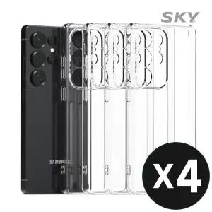 [4개입] 스카이 클리어 투명 폰 케이스 갤럭시 Z 플립 폴드 7 S25/S24/S23 플러스 울트라 엣지 아이폰 16/15/14 프로 맥스