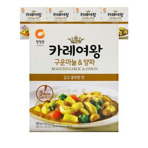 청정원 카레여왕 구운마늘양파, 160g, 5개