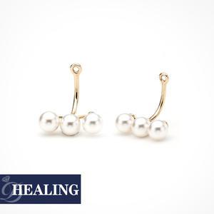 [도로시] 14k 3초,쓱~트리플 스와진주 이어참(뒷장식)(1개)