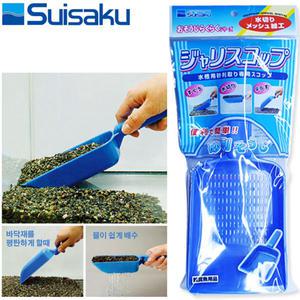 수이사쿠 모래삽 L / 수족관 어항 바닥 청소 물갈이 환수 수조 바닥재 구피 열대어 찌꺼기 사료 먹이 소일