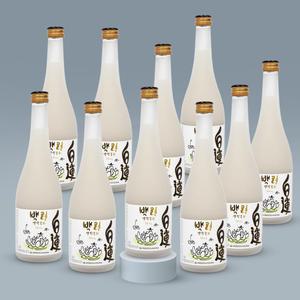 백련 생막걸리 미스티생 500mlX10병(Acl.7%)