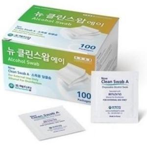 메디탑 뉴클린스왑A 1매포장 100매 알콜솜 알콜스왑 소독솜