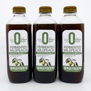 지리산 개복숭아 발효액 3병/돌복숭아 효능 엑기스 원액 개복숭아청 효소no