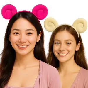 [파티공구]양 머리띠 핑크 화이트 파티 생일 동물 행사 공연 이벤트 셀카 소품 귀여운 헤어밴드