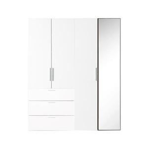 한샘 샘베딩 베이직 거울옷장세트 160cm(높이194cm) 서랍형 4종