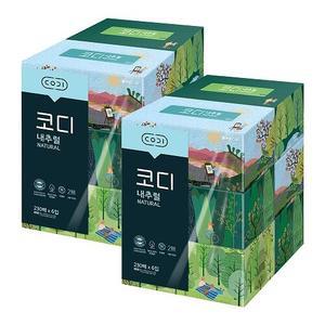 코디 내추럴 미용티슈 230매*6입 2팩
