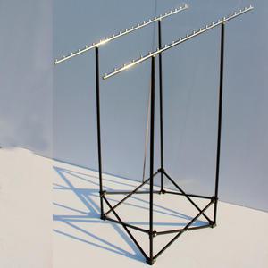 경사 2열 접이식 3열 행사용 행거 노점 진열대 행거