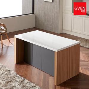 [지벤]GVEN 지벤 바우스 H형 인조대리석 1400 높은 아일랜드 홈바
